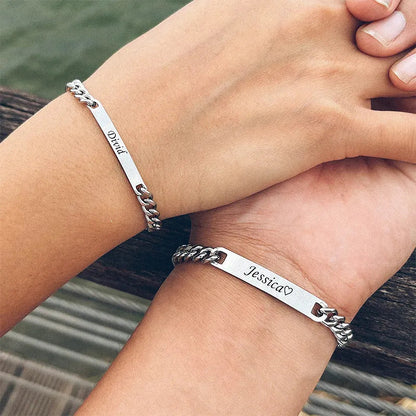 Engraved Bracelet Set